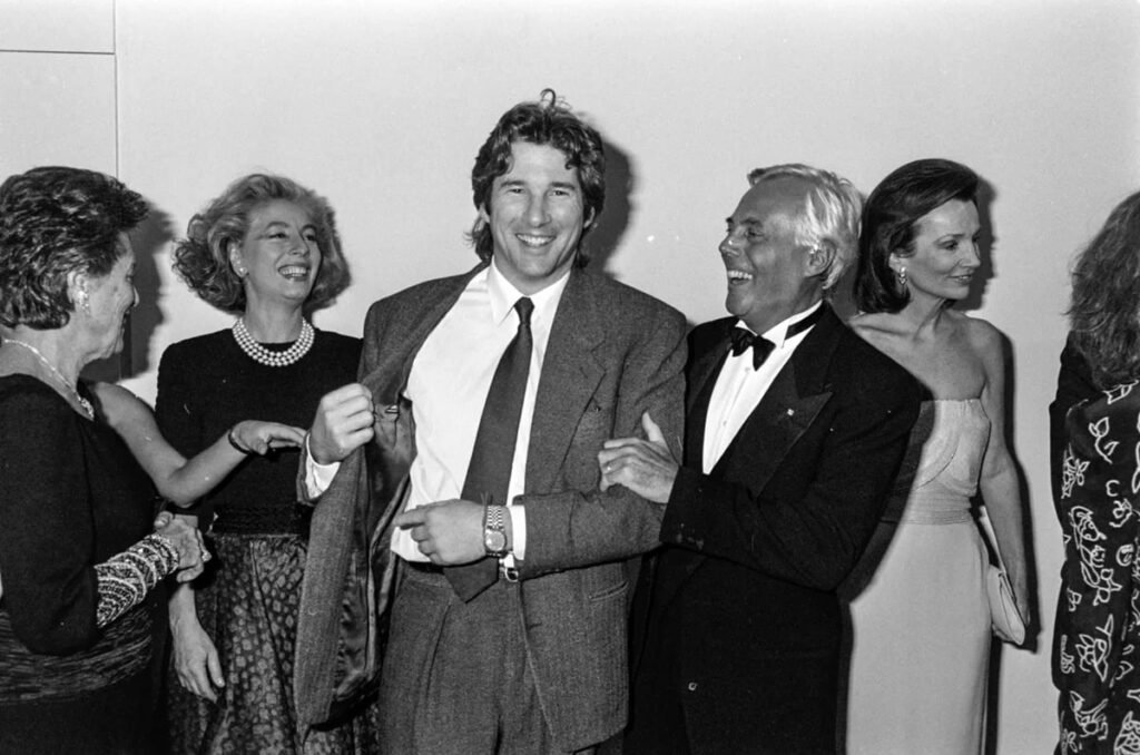 Giorgio Armani and Richard Gere