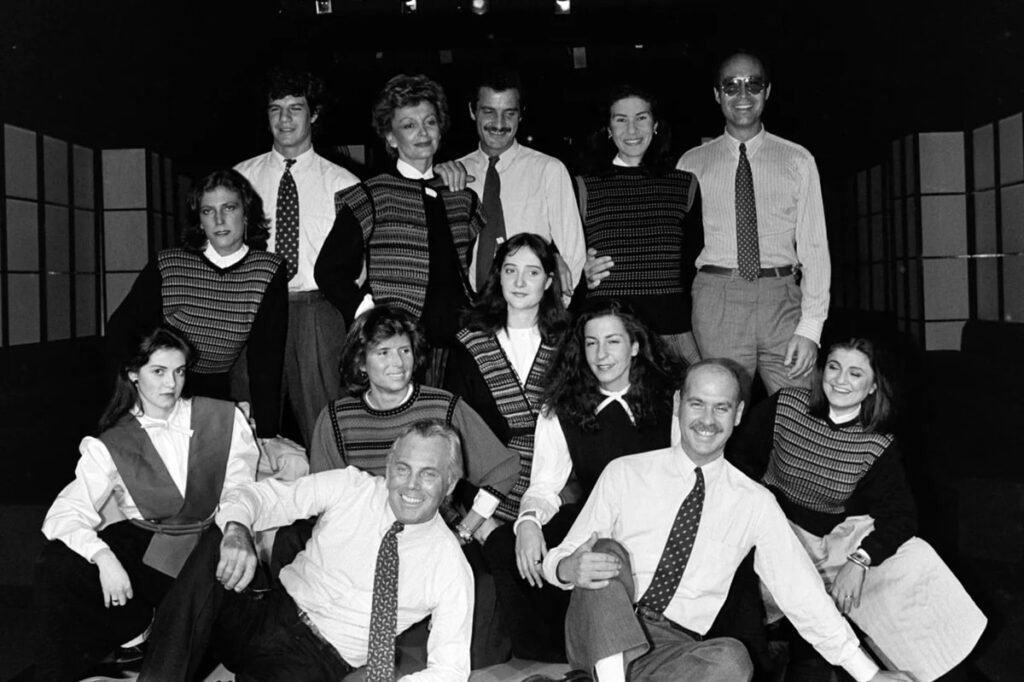 Giorgio Armani and Sergio Galeotti