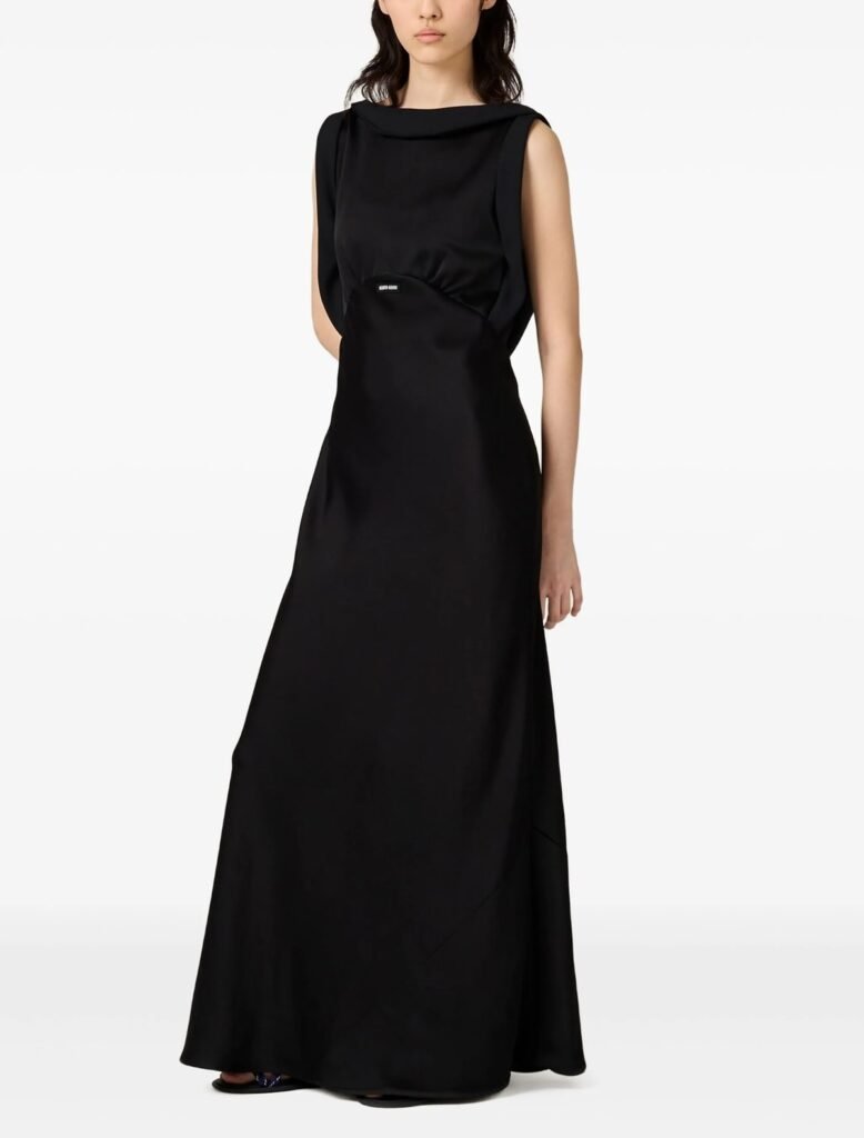 Miu Miu Satin Maxi Dress